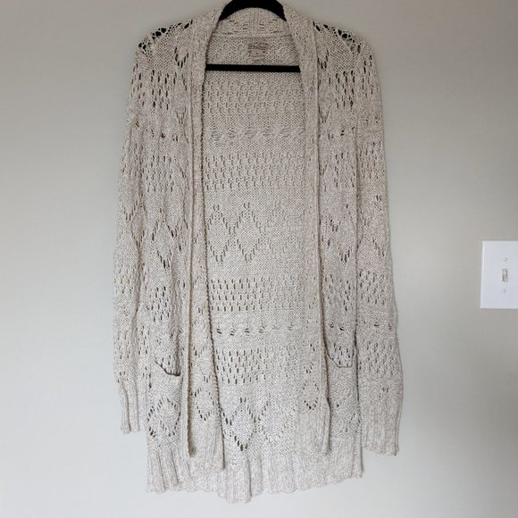 Lucky Brand Sweaters - Lucky Brand Open Knit Cardigan Sweater